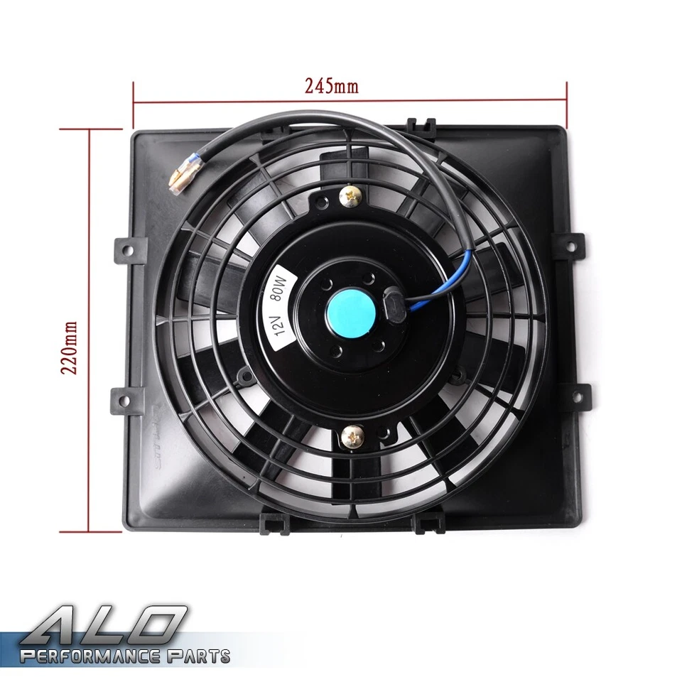New Universal 12V 7" Pull Push Electric Engine Slim Oil Cooling Fan 2pcs Foto 2 de 4