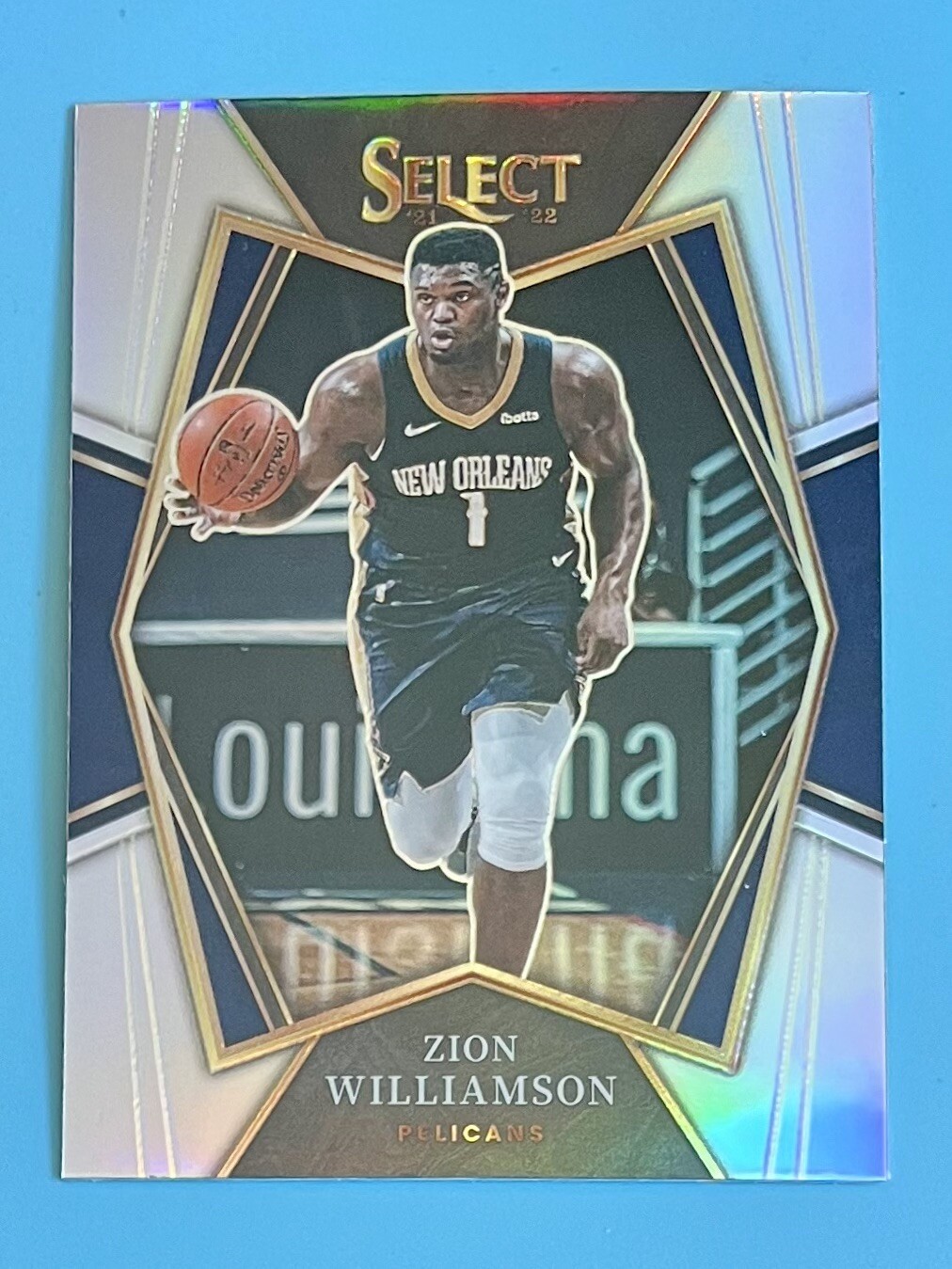 Zion Williamson 2021-22 Panini Select #191 Silver Prizm New Orleans Pelicans