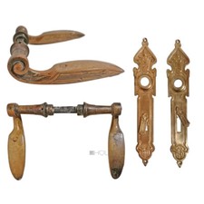 Maniglia Porta Antico Art Nouveau Vecchio Floreale Assortimento 9er Vk