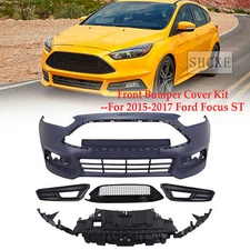 Front Bumper Cover Kit Upper Grill For 2015-2017 Ford Focus ST