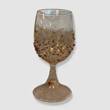 $56 Massimo Lunardon Clear Textured Goblet