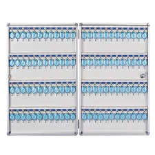 96 Keys Key Cabinet Storage Safe Security Lock Holder Box Wall-mounted Organizer