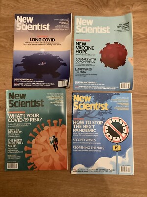 New Scientist Magazine bundle 2020 x 4. Pandemic. Vaccine. Covid. Herd Immunity