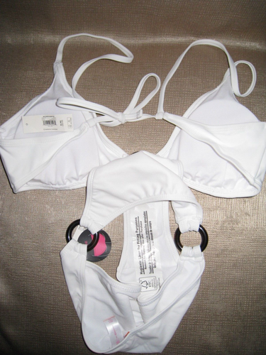 No Boundaries Damen Bikini. Weiß. Unterteil - Gr. M (7-9) Top - Gr. XL 15-17 - Bild 5 von 5