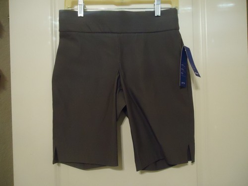 Gray Bermuda Shorts Slimming Str 