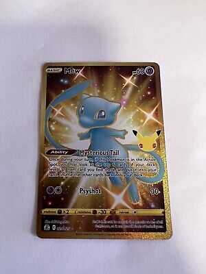 Pokemon - Mew 025/025 - Celebrations - Gold Full Art Card