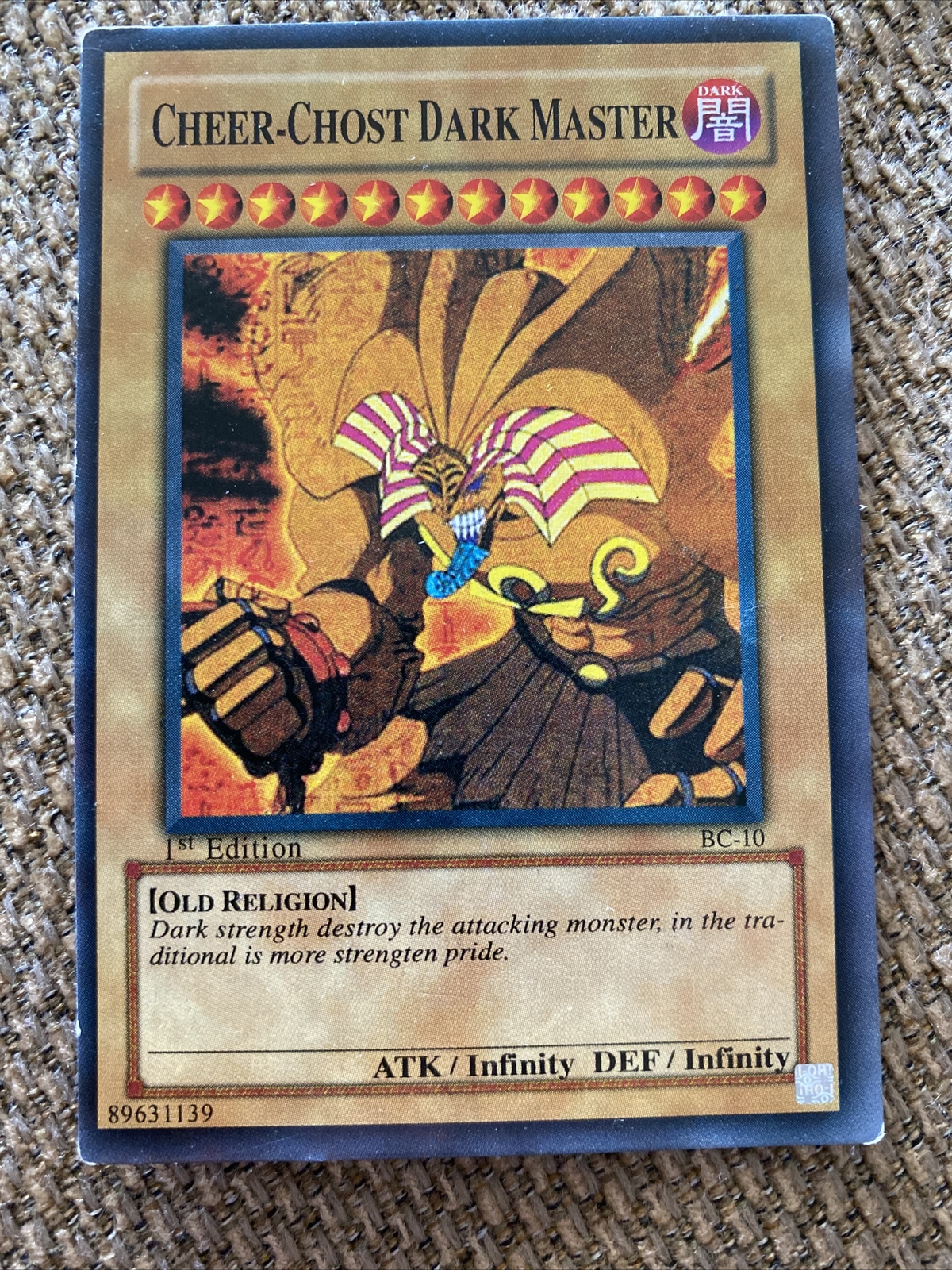 CHEER-CHOST DARK MASTER BC-10 Old Religion 1st Edition Def/Infinity￼💥 |  eBay