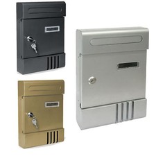 CASSETTA POSTA POSTALE CASSETTE METALLO BUCA PER LETTERE ESTERNO VERNICIATA NERO