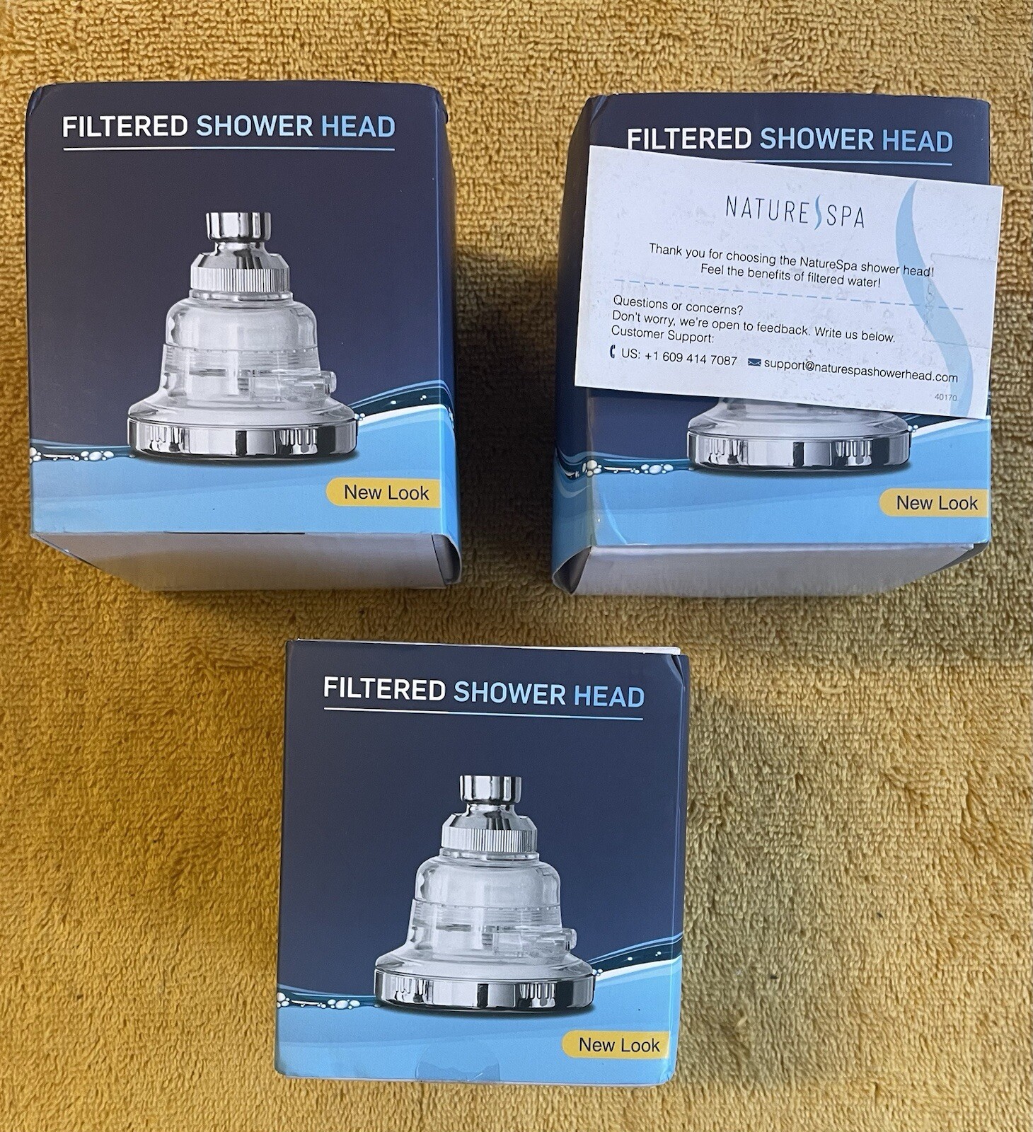 Nature Spa Filtered Shower Head Lot Of 3