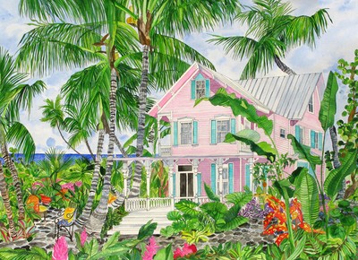  Eileen Seitz-Tropical Architecture - Pink House in the Palms