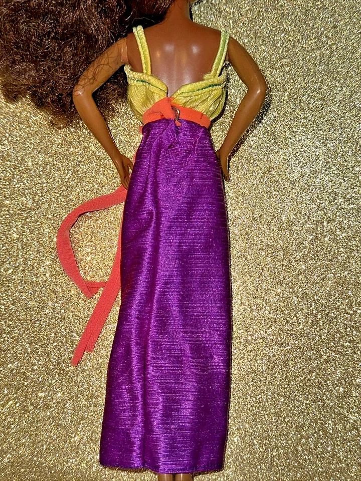 Superstar Barbie era original Fashion Strapless Halter Long Disco Dress Only ⭐️ - Image 2 of 4