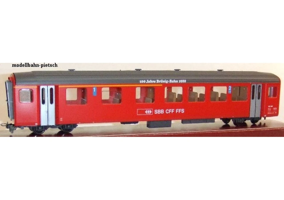 Bemo HOm 3277428 SBB AB 408 "100 Jahre Brünig-Bahn1988", neu in OVP