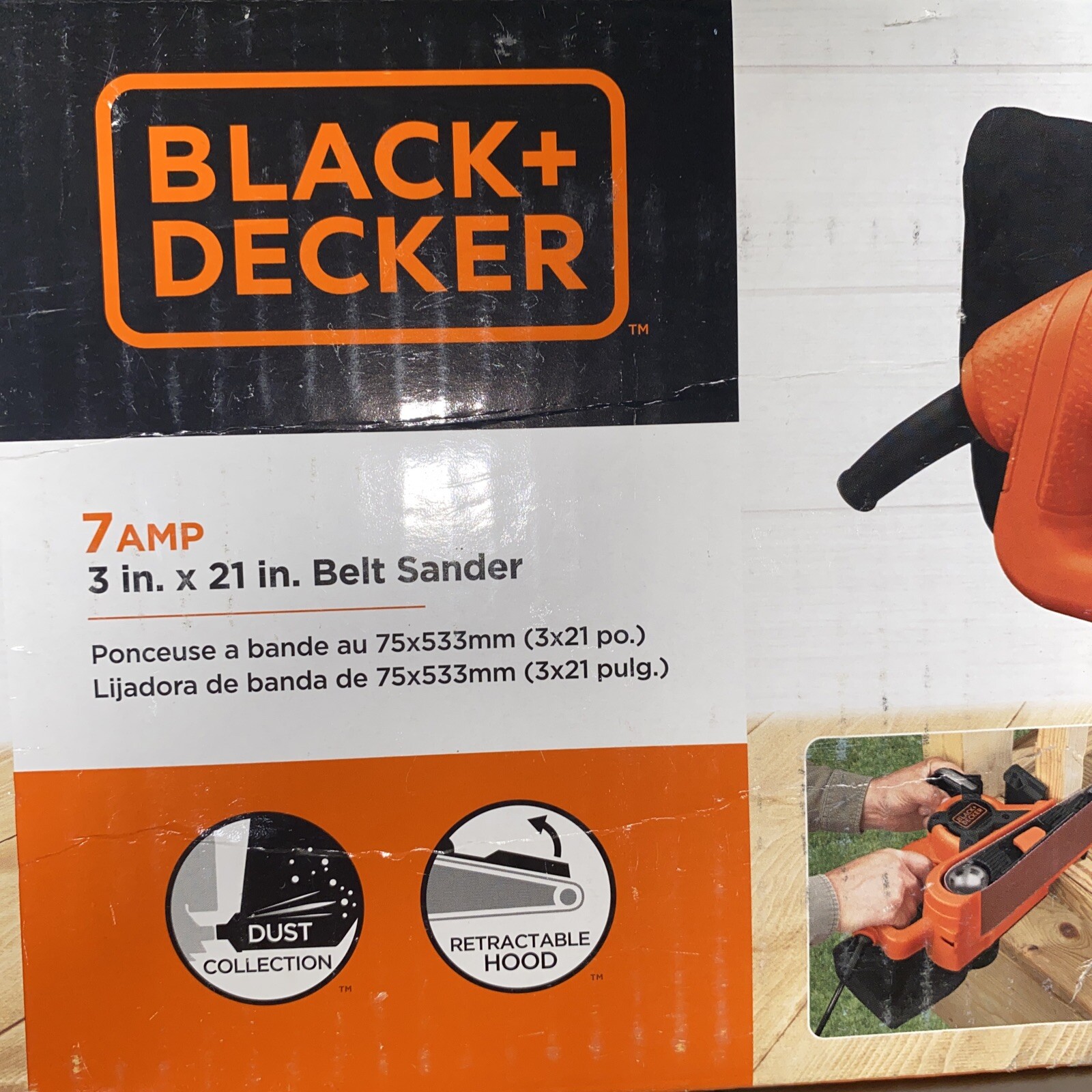 Black & Decker Power Tools 3in. x 21in. Dragster Belt Sander DS321 7amp