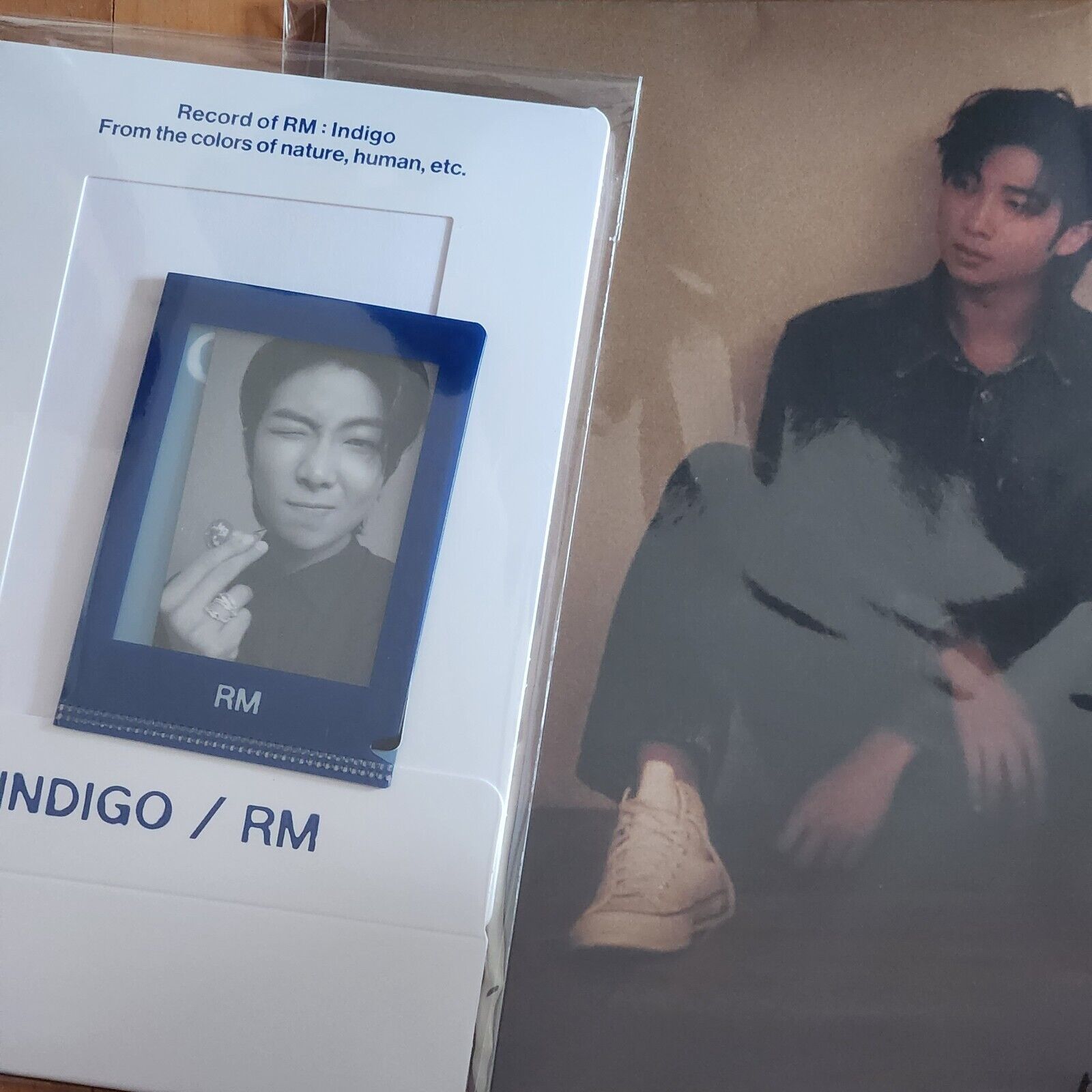 BTS RM INDIGO Álbum en solitario weverseshop pre-pedido tarjeta fotográfica póster plegable