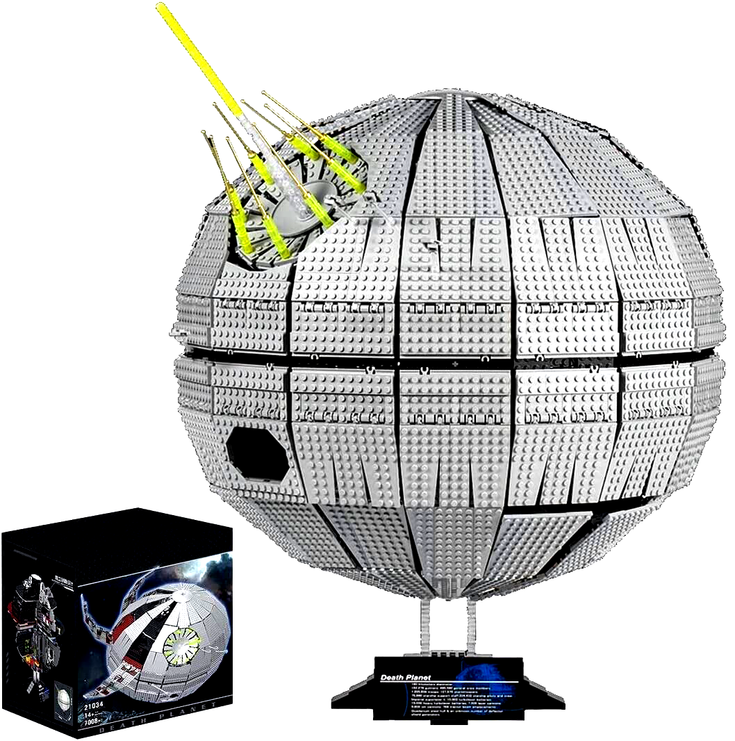 Mould King 21034 Death Star Spaceship Building Block Toy Set 7008
