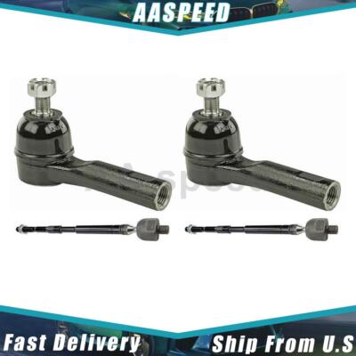 A-Premium Set of 6, Front Inner Outer Tie Rod End, Front Sway Bar Link, Compatible with Honda Odyssey 2011 2012 2013 2014 2015 2016 2017