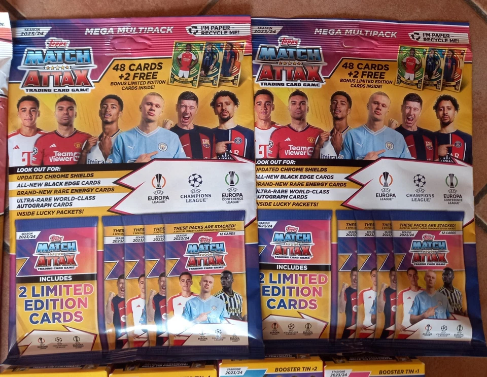 TOPPS UCL MATCH ATTAX 2023/24 LOTTO STARTER PACK + 2 BOX + 8 TIN + 2 MEGAPACK - Bild 3 von 4