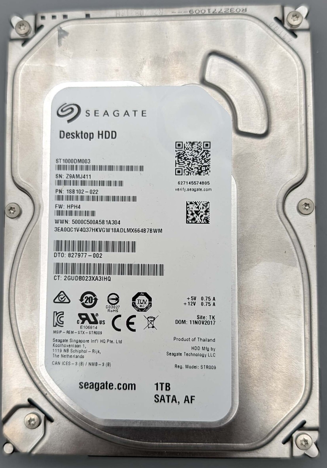 Seagate Desktop Hdd Seagate Barracuda St1000dm003 Specs Hard Disk