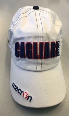 3510/79 MACRON CAGLIARI CALCIO 1920 BERRETTO VISIERA CAPPELLO REGOLABILE