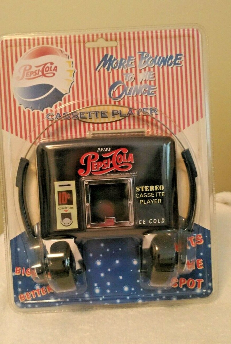 Vintage Pepsi Walkman Cassette Player Nib 1997 With Headphones | eBay
