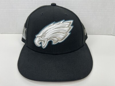 New Era 59Fifty Philadelphia Eagles Super Bowl LIII Fitted Hat Black Size 7