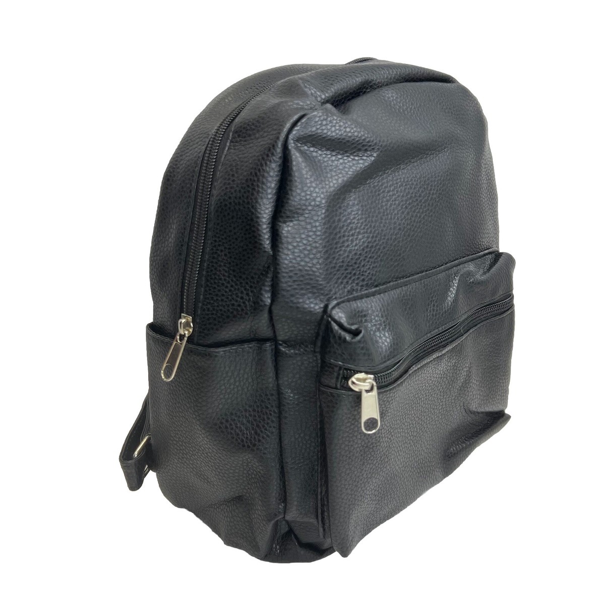 black mini leather dome backpack New Mini Dome Faux Leather Backpack Purse Black Gothic Punk