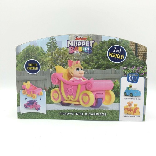 Disney Junior Muppet Babies Miss Piggy Trike and Carriage Set 2 in 1 Vehicle NEW - Picture 5 of 6