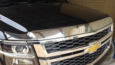 Chrome Aeroskin Hood Protector Bug Shield Deflector For 2015-2020 Tahoe Suburban