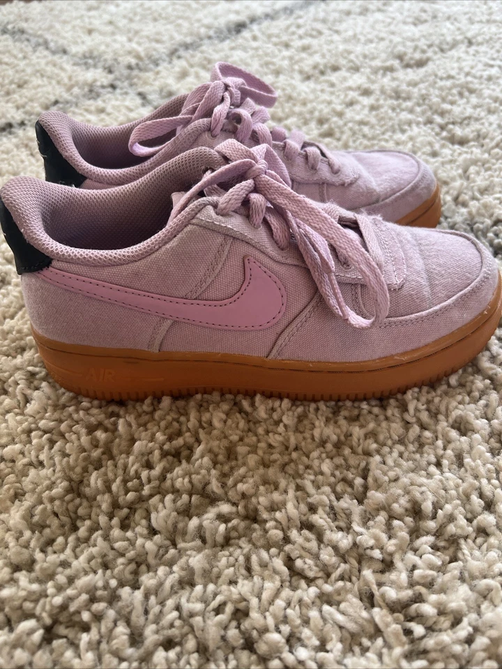 Nike Air Force 1 Lona Rosa Ártico Claro 3.5Y Foto 4 de 4