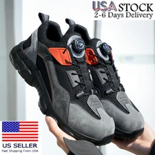 Mens Work Boots Steel Toe Safety Shoes Indestructible Sneakers Lightweight Shoes