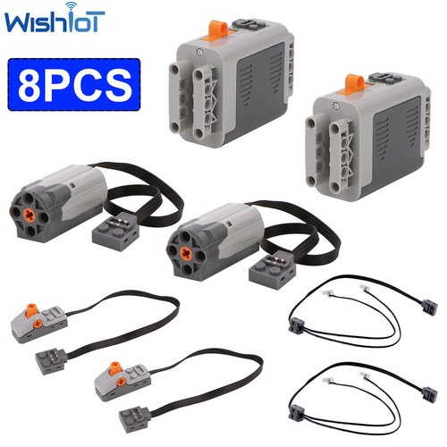 Motor-Kit Power Function Building Blocks - Technic Compatible Motors, Gears & Remote Control Set