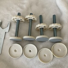 Baby Gate White Easy Step Safety Gate Replacement Parts Spindle Rods Cup Lot 4