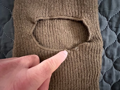 1983 Lebanon War Era - IDF Israel Army Olive Green Winter Balaclava Face Mask - Picture 4 of 6