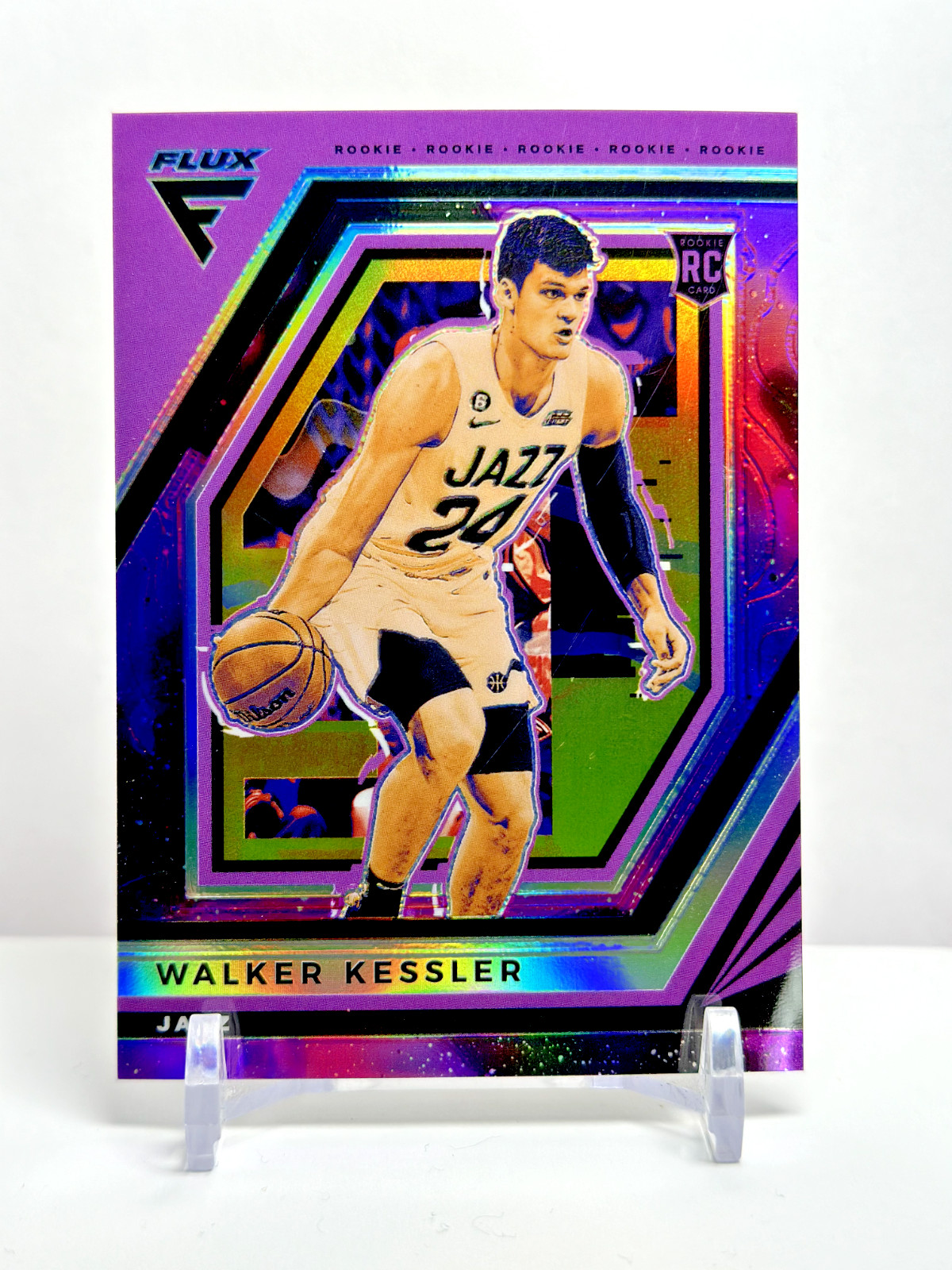 2022-23 Panini Flux Rookie Supernova #'d /75 Walker Kessler Utah Jazz No. 250