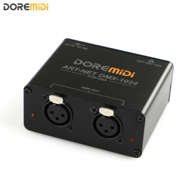ART-NET Network Box to DMX 1024 Box Channel XLR Cable Gateway Controller Adapter