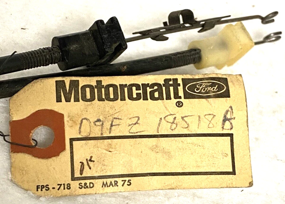 NOS 79,80 FORD PINTO HEATER CONTROL CABLE ASSEMBLY,BOBCAT?MANUAL VALVE,BRACKETS - Image 4 of 4