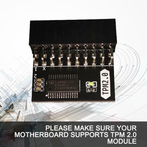 Module compatible 20 broches ASUS TPM-L R2.0/Gigabyte GC-TPM2.0 Platform Trust - Photo 4/11