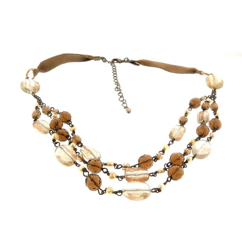 J JILL Vintage Glass Bead Necklace 
