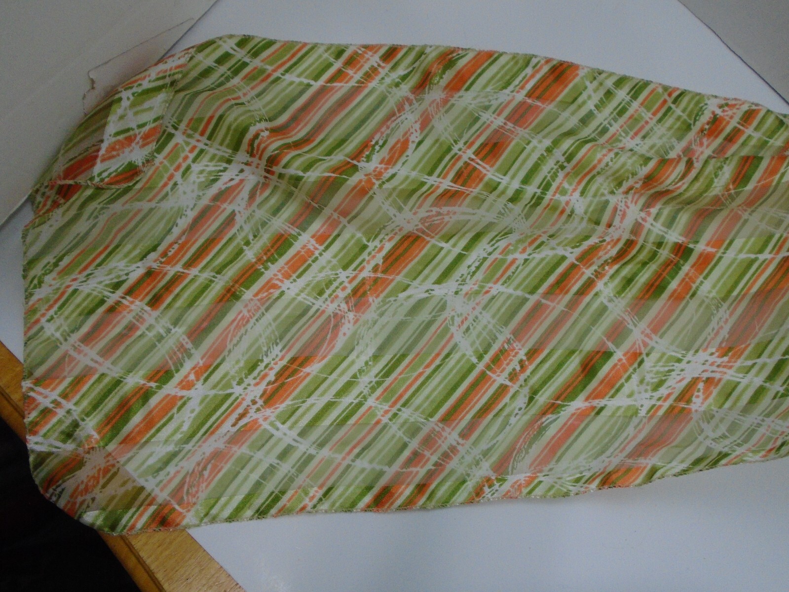 VTG DELICATE HEAD ROLLED EDGE RECTANGULAR SCARF  … - image 3