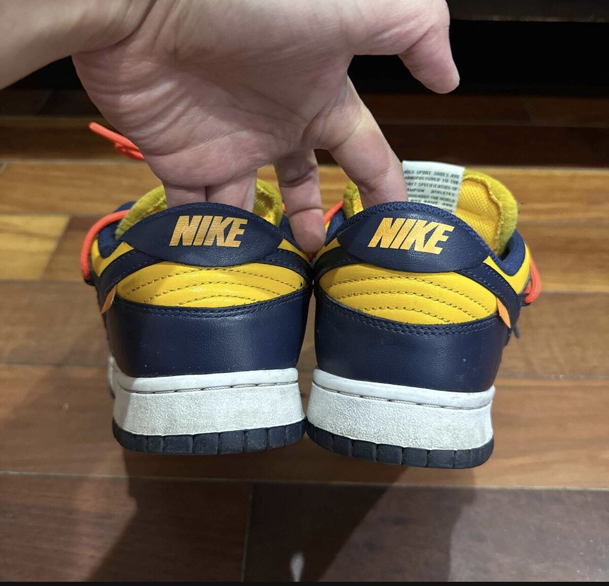 Nike Dunk Low x OFF-WHITE University Gold Michigan CT0856 Nike Dunk Low x OFF-WHITE University Gold Michigan CT0856