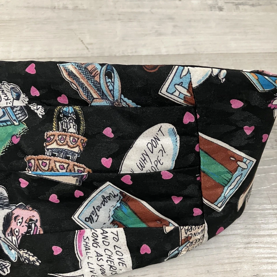 VIntage Nicole Miller Cummerbund Wild Cartoon Wedding Print Elastic Band EUC - Image 4 of 4