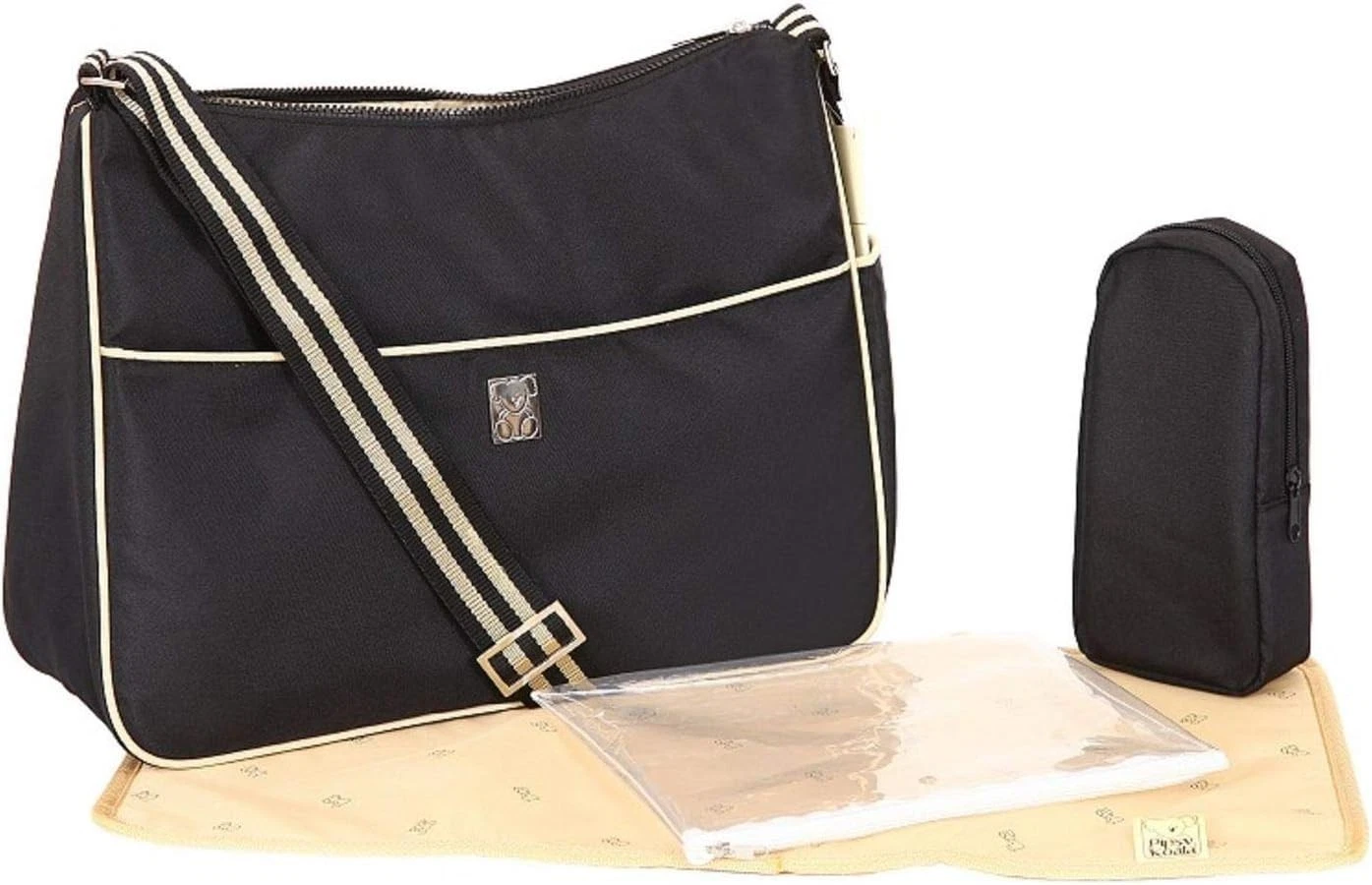 Changing Bag with Changing Mat Nappy Bag for Babies with Insulated Bottle Holder