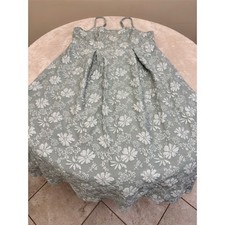SHEIN Curve Dress Womens 2XL Sage Green Floral A-Line Midi Spaghetti