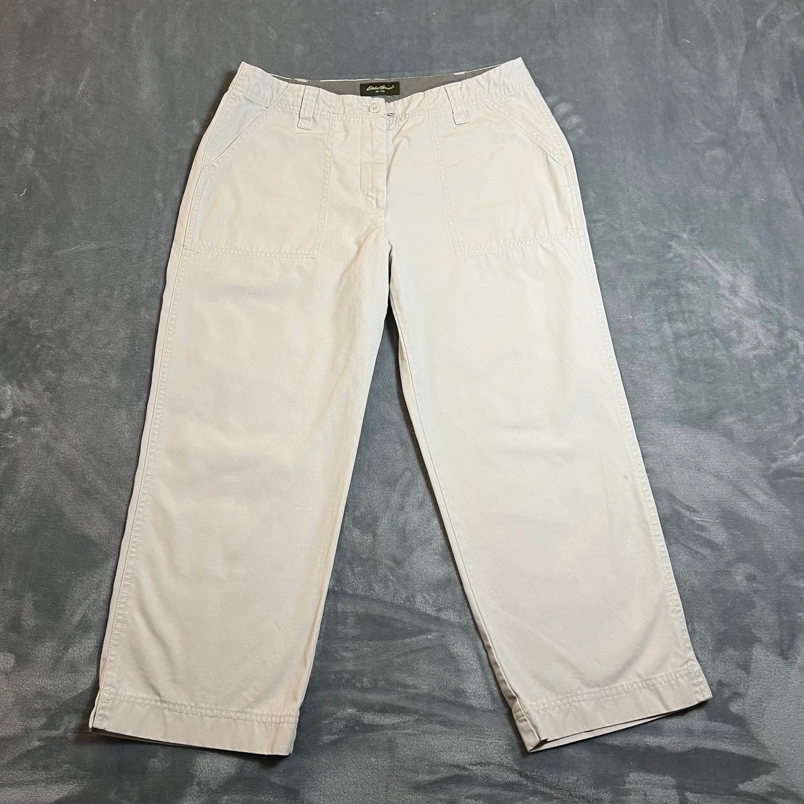 Eddie Bauer Mid Rise Cropped Straight Leg Cotton Khaki Pants Size 8 Outdoors
Opens in a new window o