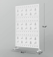 1 PC Outdoor Privacy Screen, Decorative Patio Privacy Screen 76" H 47"...