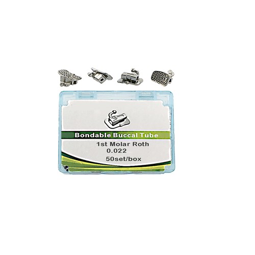 Set 50 tubi buccali ortodontici dentali 1° 2° molare MBT Roth tubo buccale CALDO - Foto 11 di 14