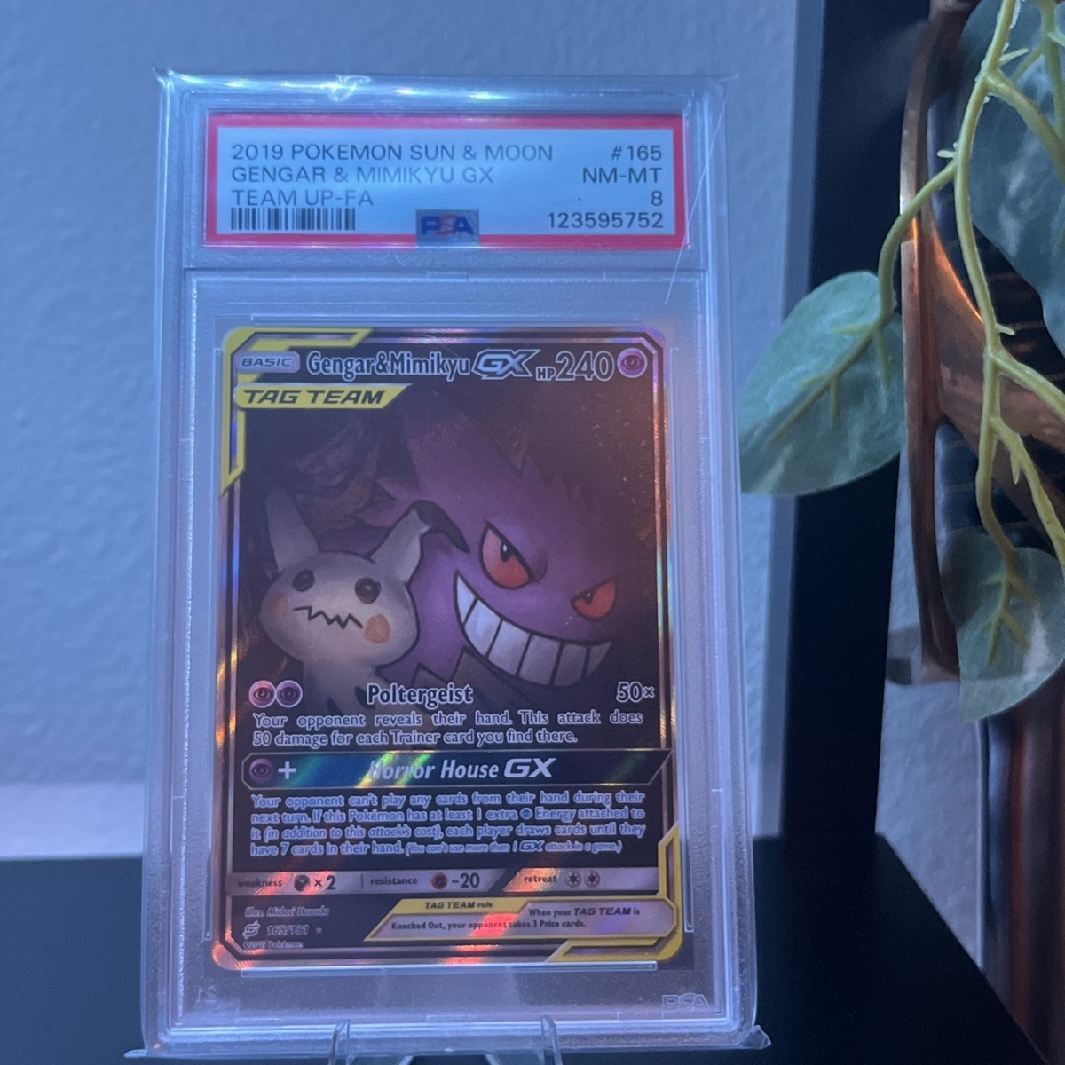 【PSA9】ゲンガー＆ミミッキュGX RR/Gengar & Mimikyu EX/NM Pokemon Cards Gengar & Mimikyu-GX Double Rare (RR) 038