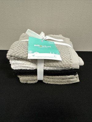 Pillowfort Multi-Colored 8 Pack 12'' x 12'' Textured Washcloth Set