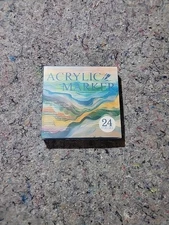 24 ACRYLIC PAINT MARKER PENS SET Painting Canvas Art Supplies