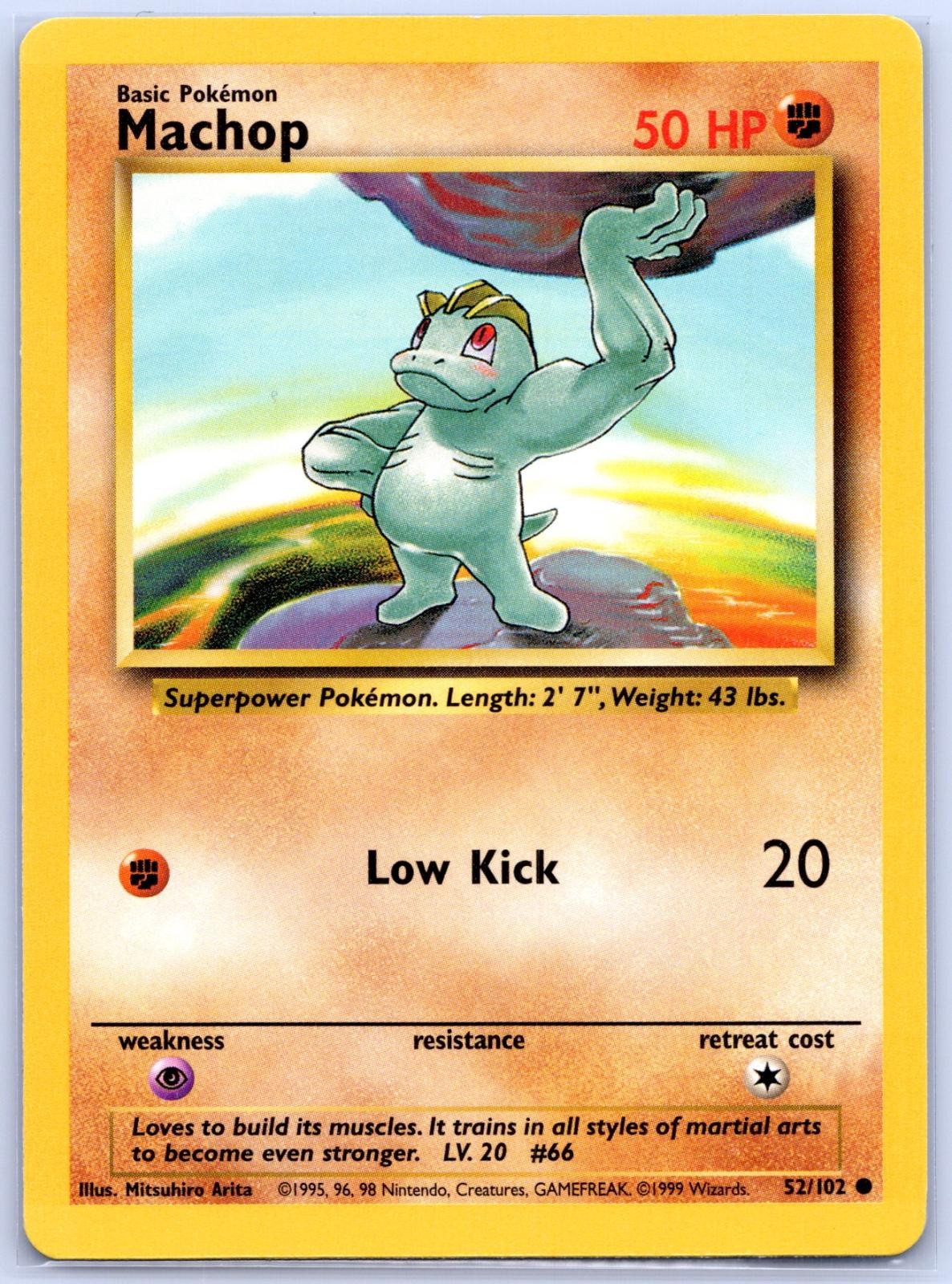 MACHOP 52/102 COMMON - BASE SET UNLIMITED LP